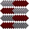 48 Pieces Christmas Fabric Bundle Squares 6 Inch Red and Black Buffalo Plaid Christmas Fabric Black and White Quilting Fabric Squares Precut Fat Quarter Patchwork for Christmas Sewing DIY Craft